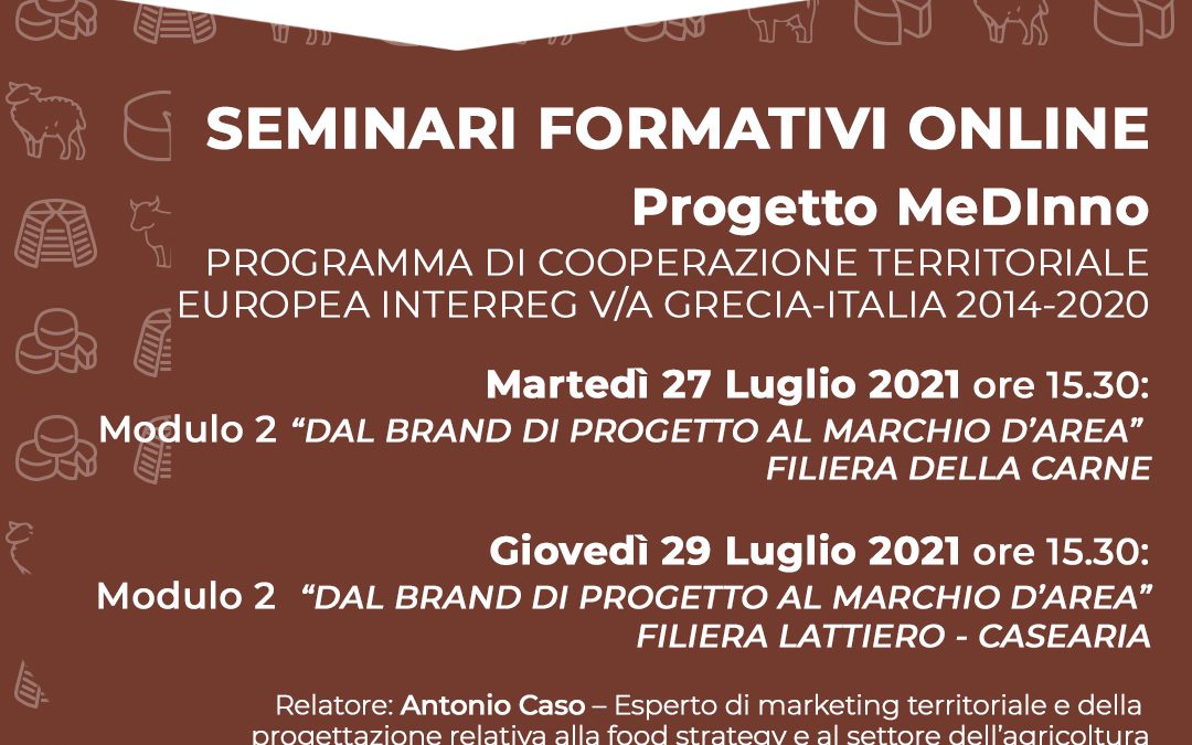 Training Seminars of the MEDINNO project 27 & 29 July 2021